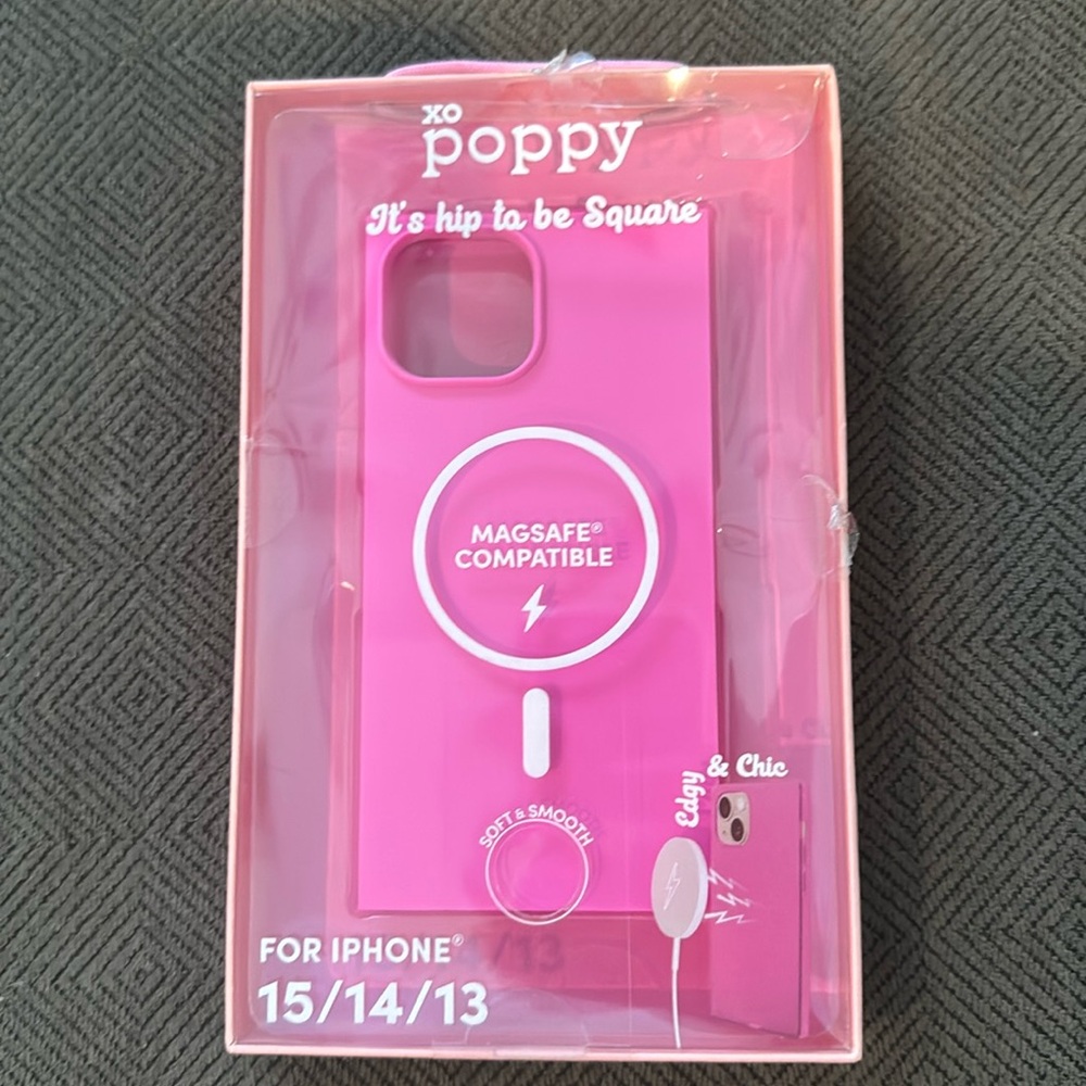 Barbie pink iPhone 15 silicone case. Never used